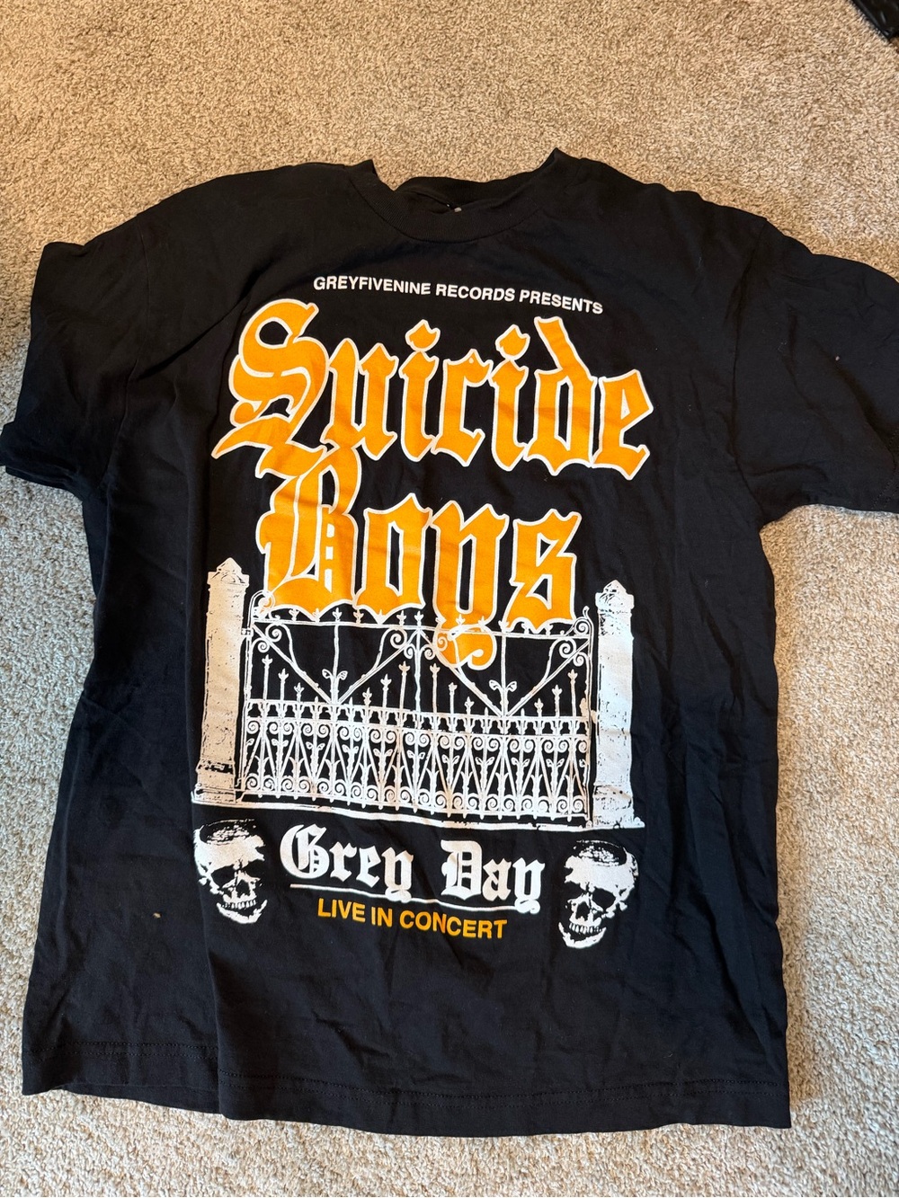 Suicide Boys Grey Day Live In Concert Black Graphic Tee
